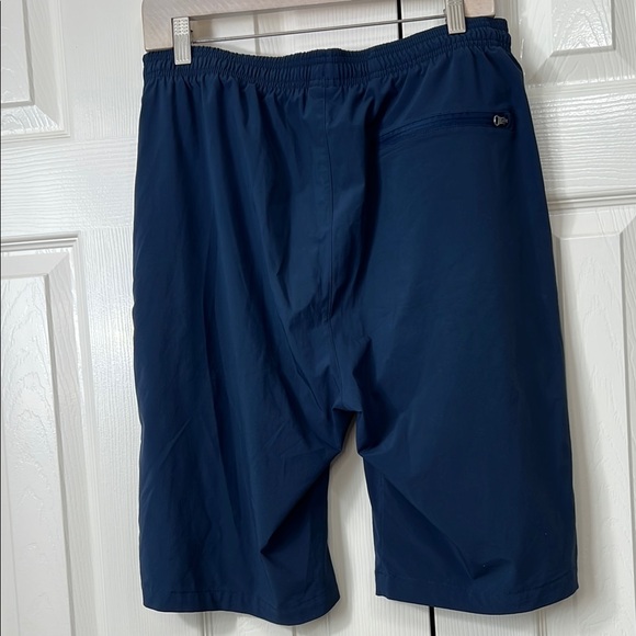 Nike Navy Blue Athletic Shorts zipper pockets L - Picture 2 of 9